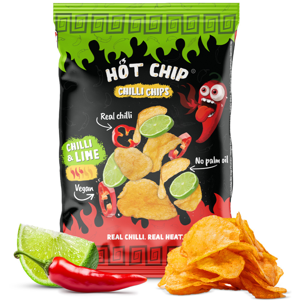 Hot Chip Potato Chips Chili and Lime - My American Shop