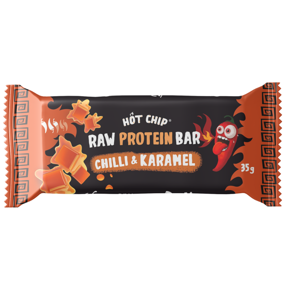 Hot Chip Raw Protein Bar Chilli & Caramel - My American Shop