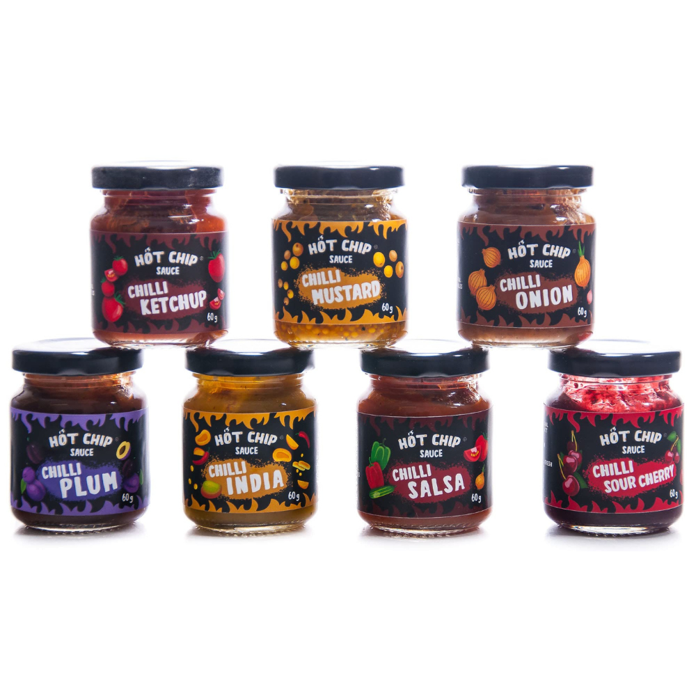 Hot Chip Tasting Box Chilli Sauce - My American Shop
