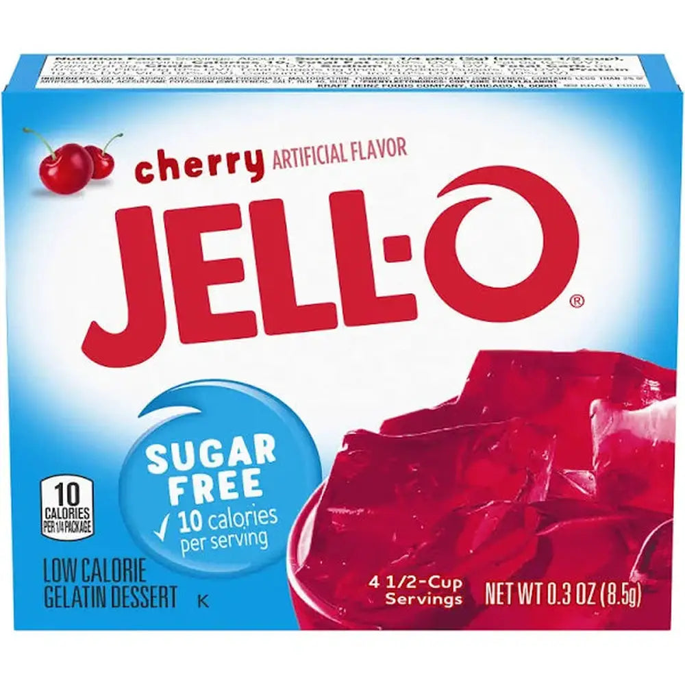 Jell-O Gelatin Cherry Sugar Free