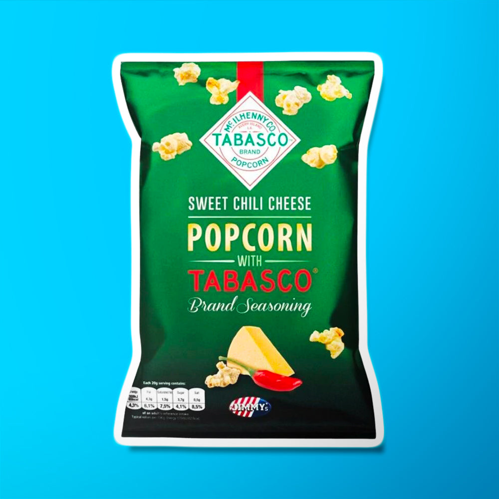 Jimmy's Tabasco Popcorn Sweet Chili Cheese - My American Shop France