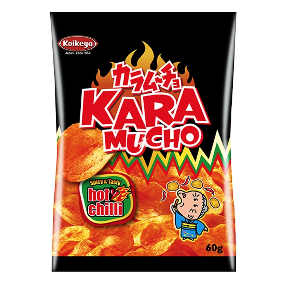 Karamucho Flat Potato Chips Hot Chili