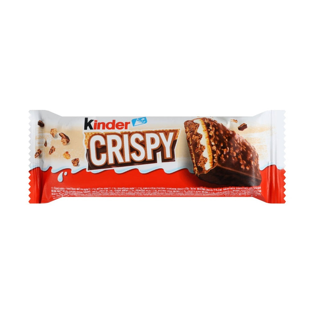 Kinder Crispy Waffle 34g : gaufre croustillante chocolat au lait et noisettes