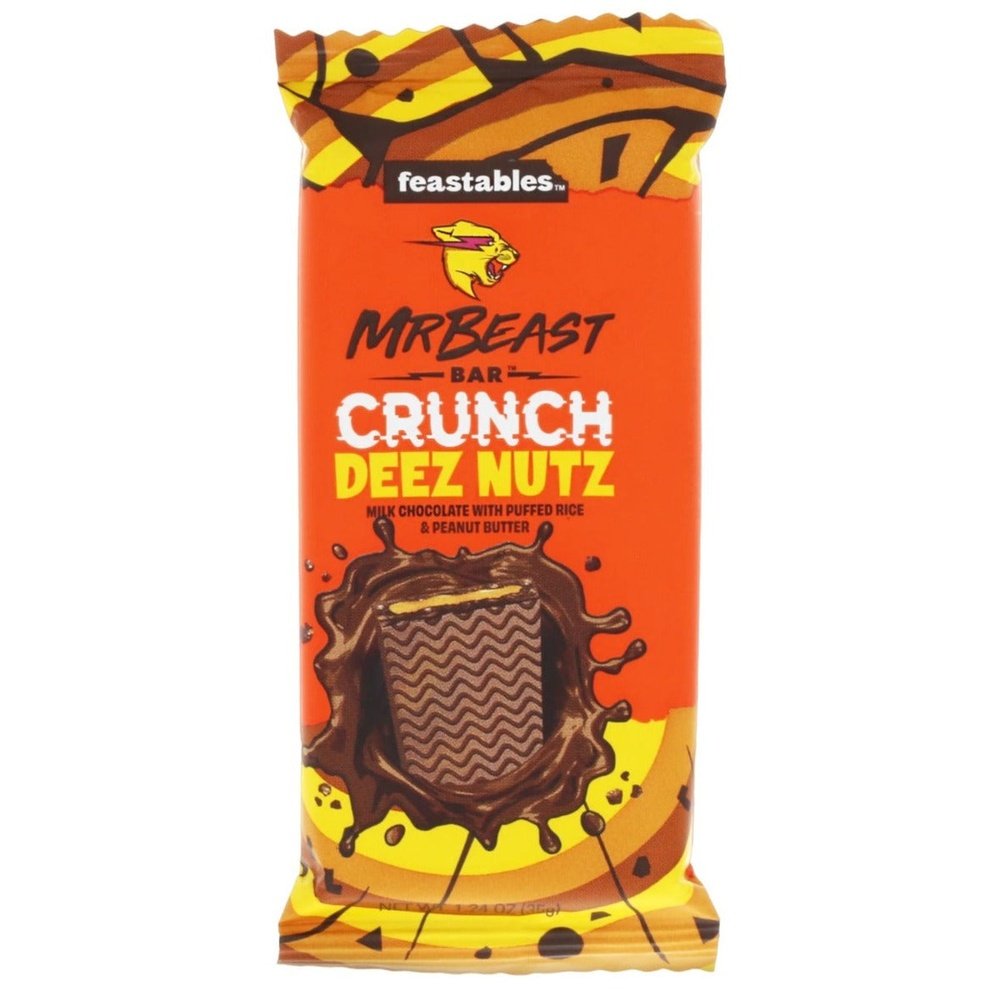 Mr Beast Feastables Chocolate Bar Deez Nutz Small