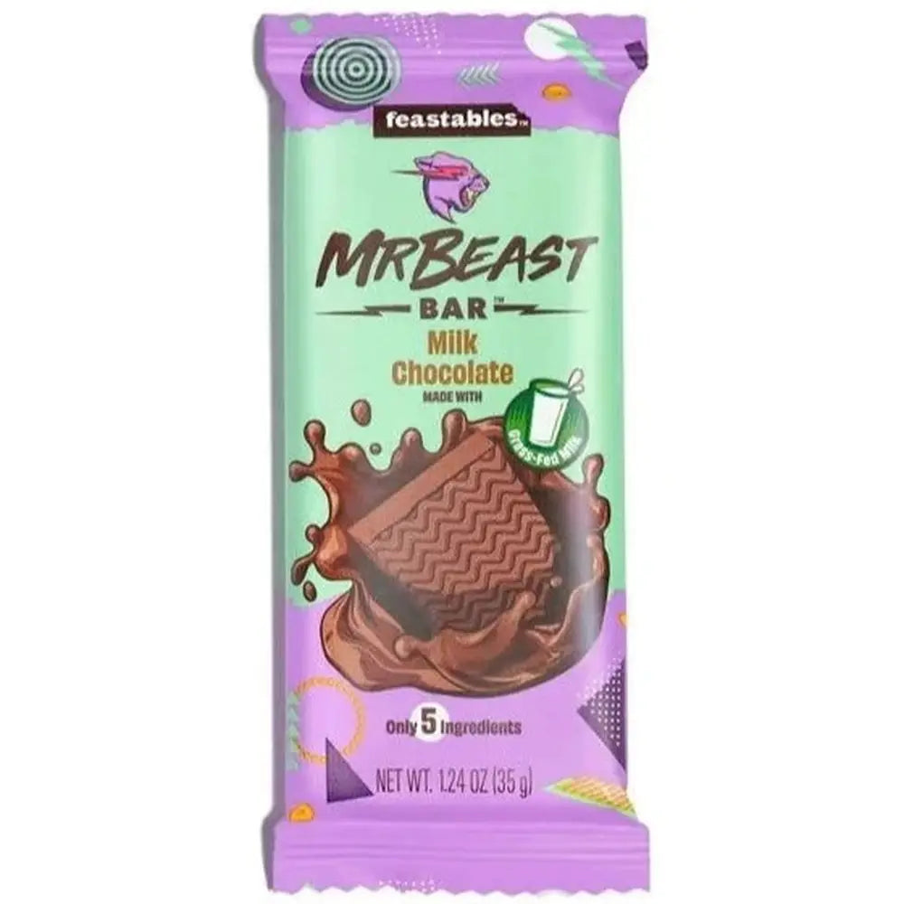 Mr Beast Feastables Chocolate Bar Milk Chocolate Small