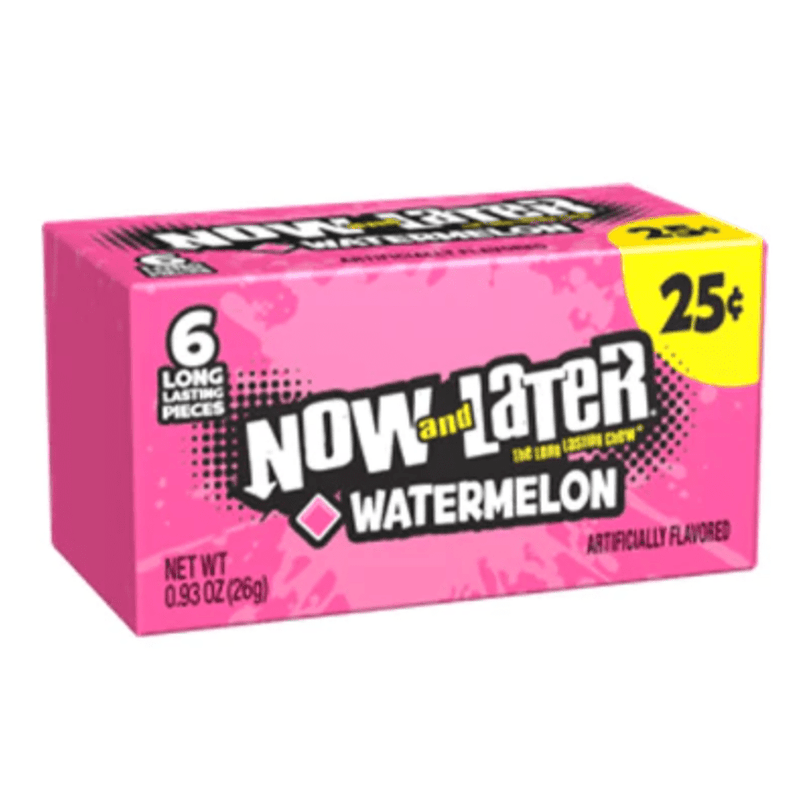 Now And Later The Long Lasting Chew Watermelon - My American Shop France