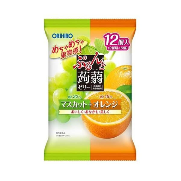 Orihiro Konjac Jelly Muscat and Orange - My American Shop France
