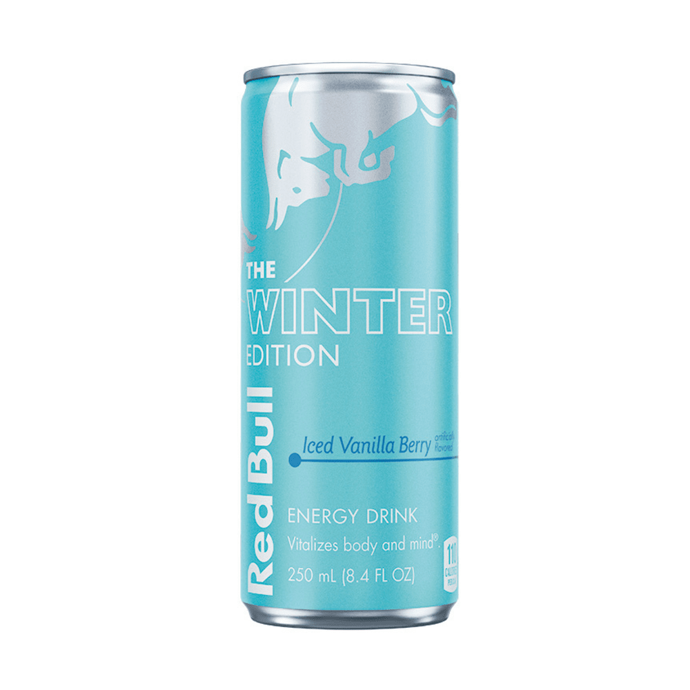 Red Bull Energy Drink Winter Edition Sugarfree Iced Vanilla Berry