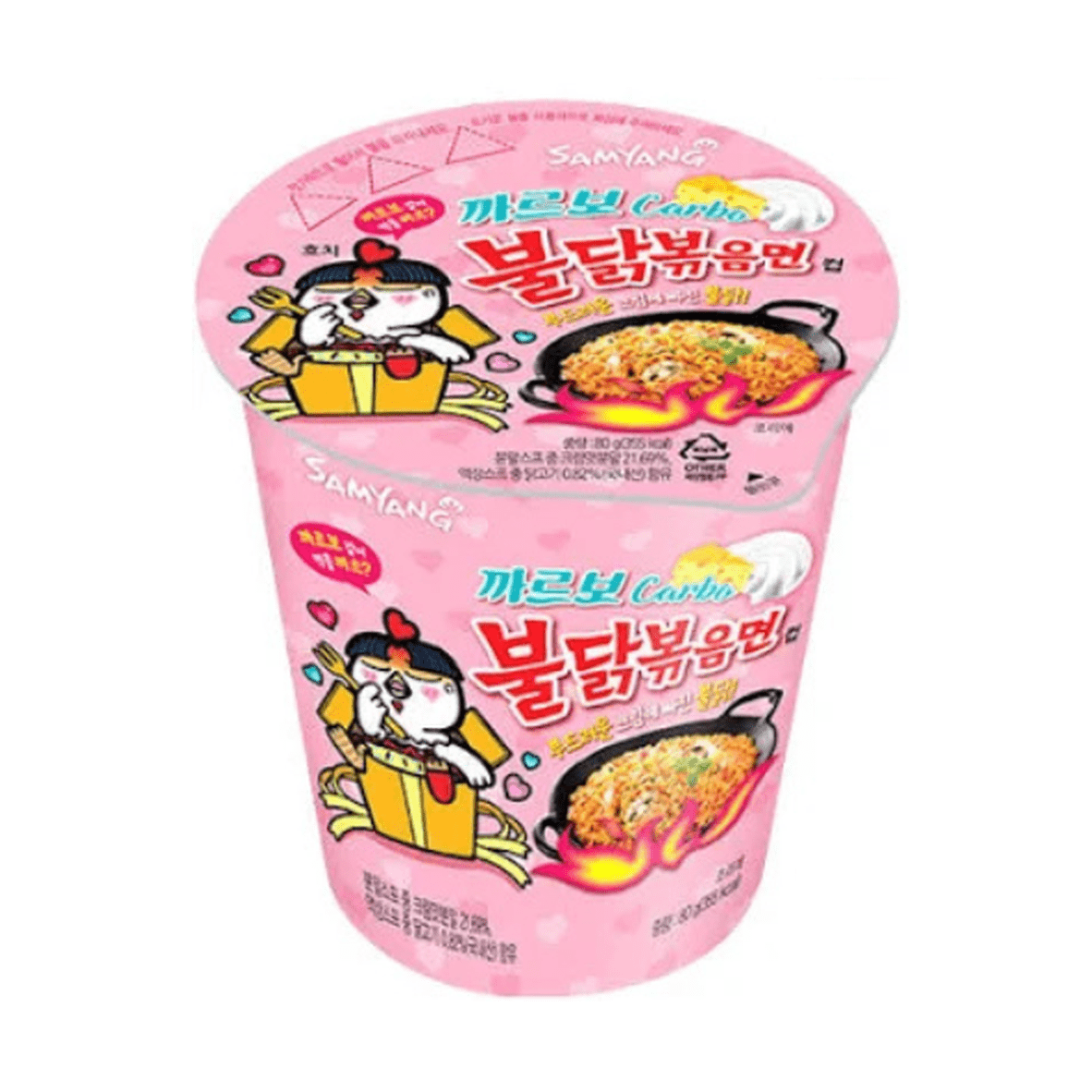 Samyang Buldak Ramen Small Cup Carbonara - My American Shop