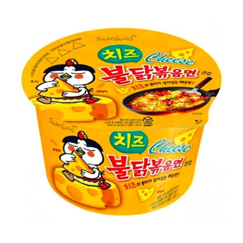 Samyang Ramen Bowl Hot Chicken Cheese Big : cup ramen épicé poulet mozzarella grand format