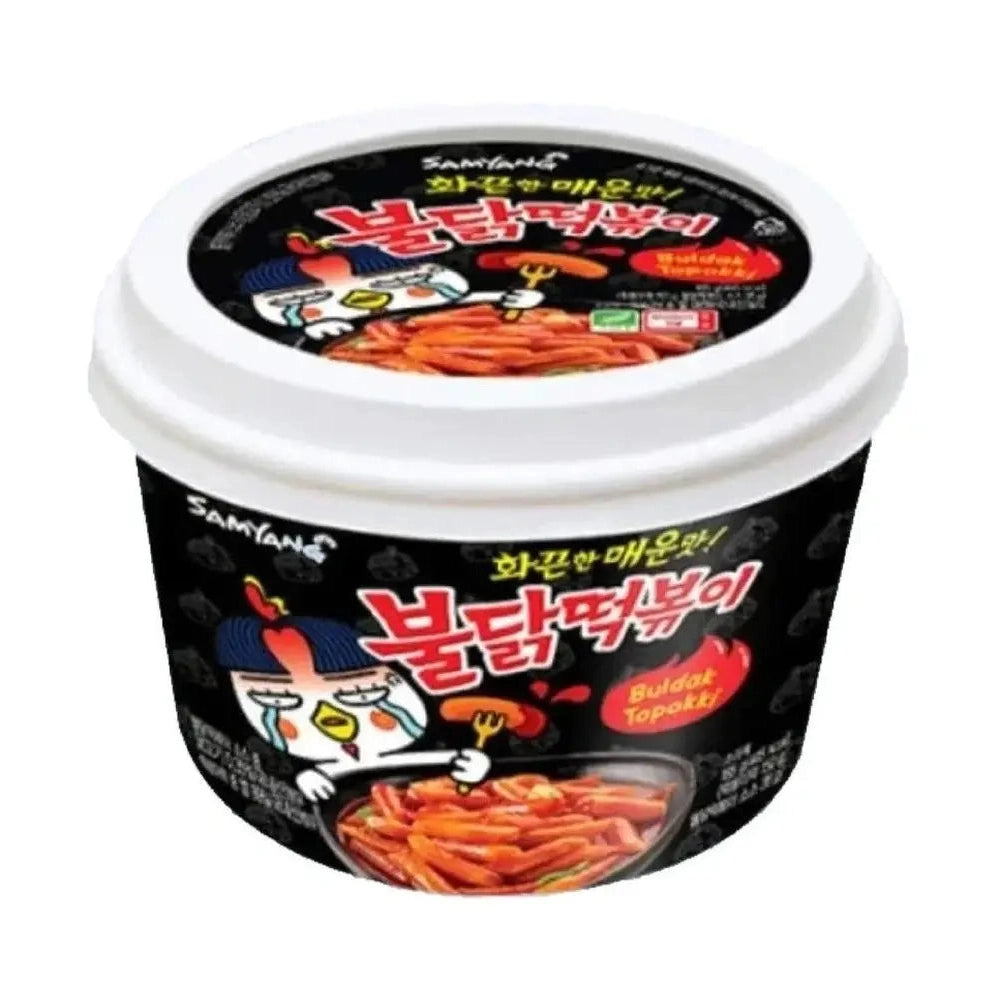 Samyang Topokki Bowl Hot Chicken Spicy Big : cup galettes riz coréen épicé poulet grand format