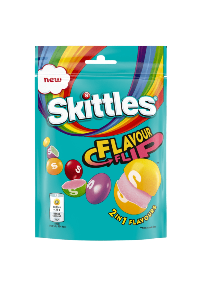 Skittles Flavour Flip Pouch