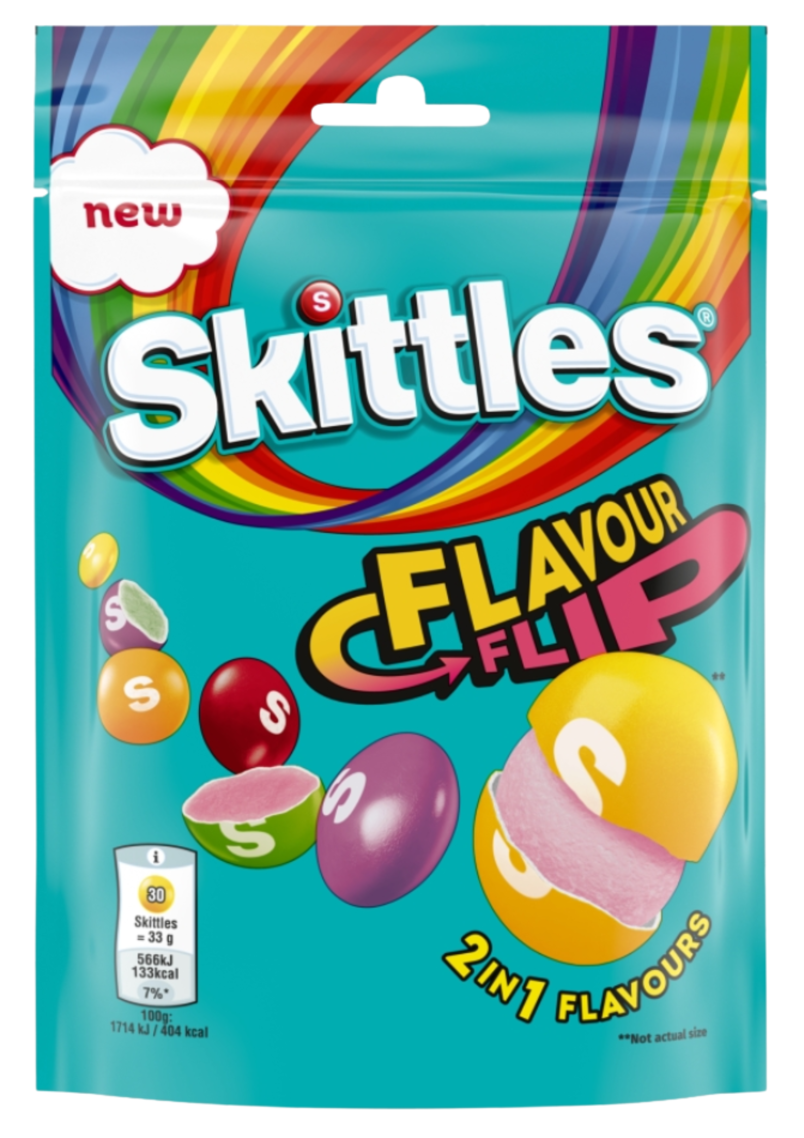 Skittles Flavour Flip Pouch