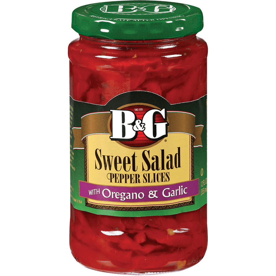 B&G Sweet Salad Pepper Slices Oregano & Garlic - My American Shop