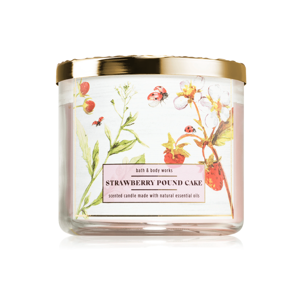 Bougie Bath & Body Works Strawberry Pound Cake - My American Shop France