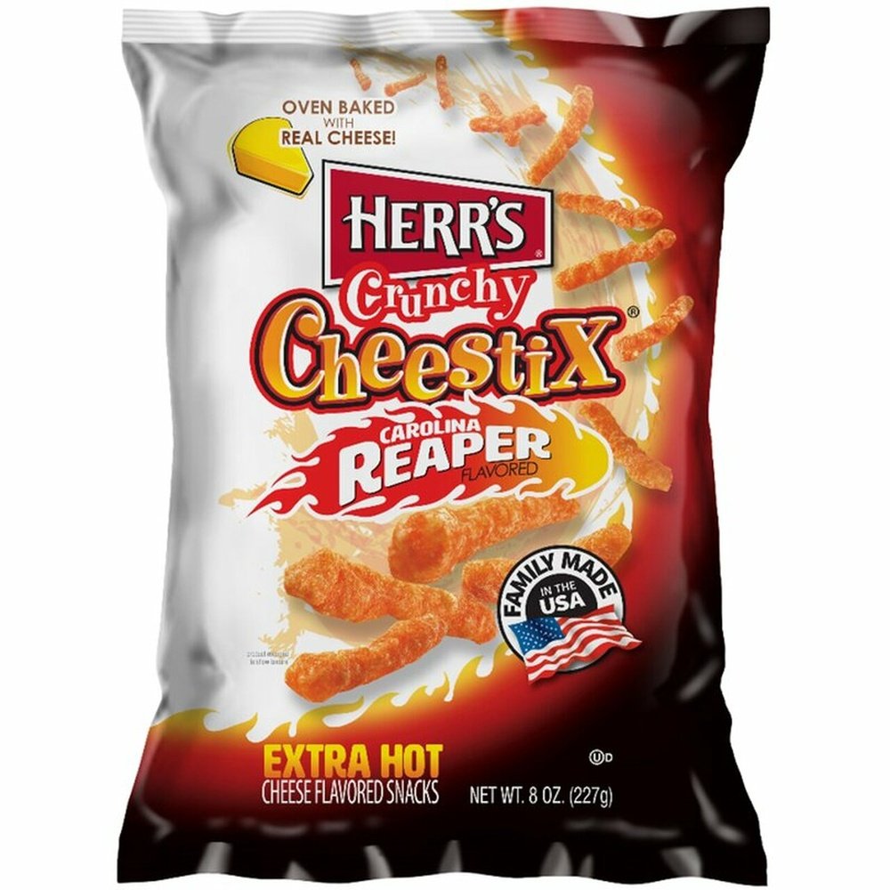 Herr’s Crunchy Cheestix Carolina Reaper Big - My American Shop
