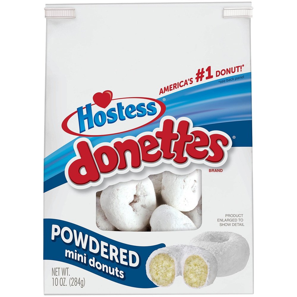 Hostess Donettes Mini Donuts Powdered - My American Shop