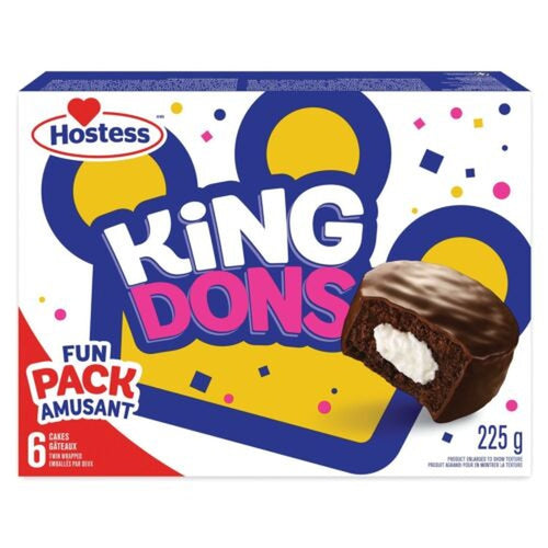 Hostess King Dons Chocolate Fun Pack 6 Cakes - My American Shop France