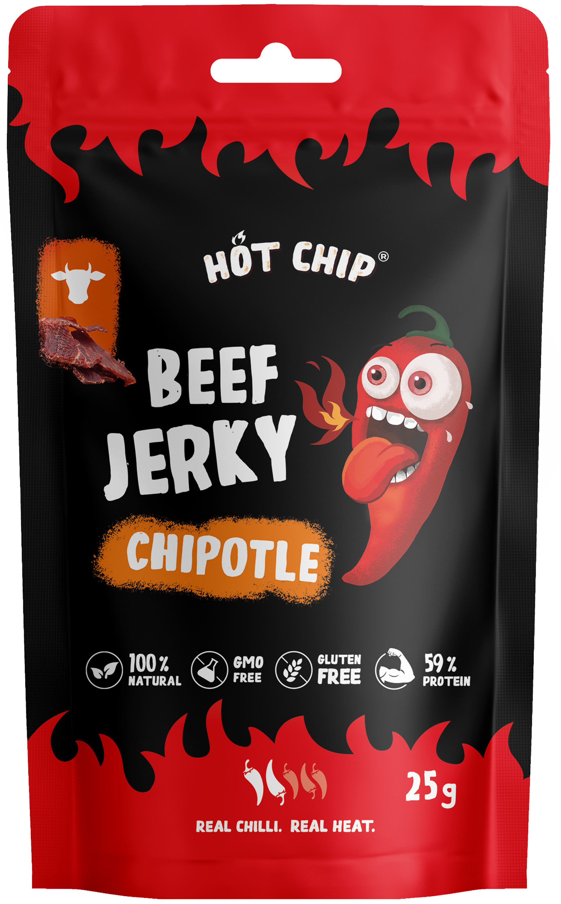 Hot Chip Beef Jerky Chilli & Lime - My American Shop France