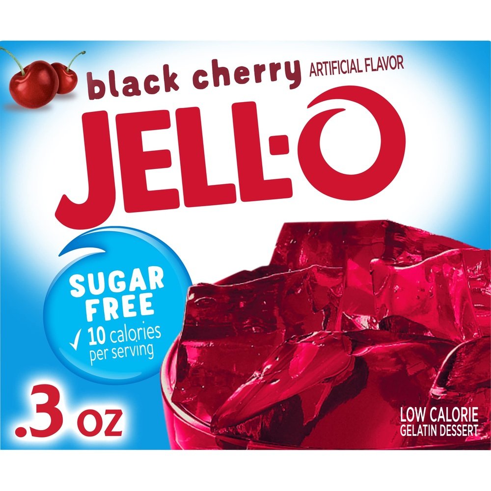 Jell-O Gelatin Black Cherry Sugar Free - My American Shop