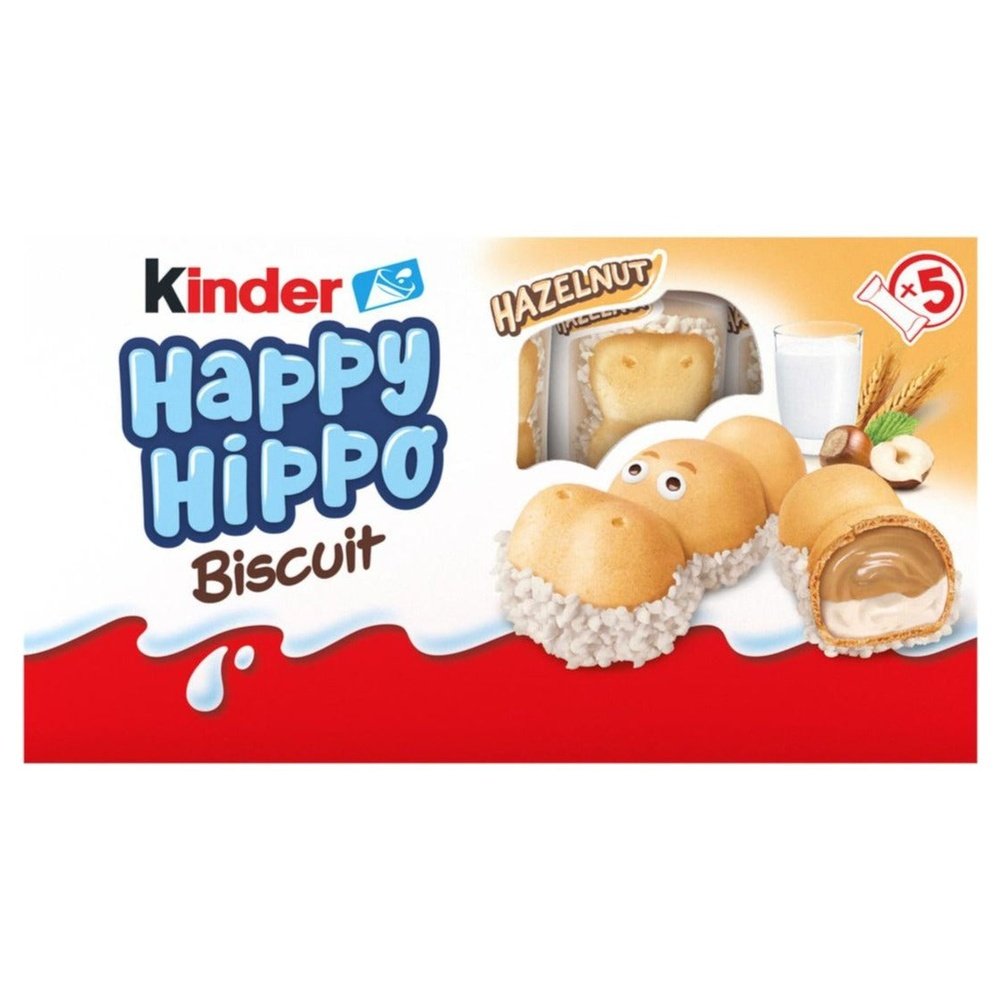 KINDER HAPPY HIPPO HAZELNUT 5 PACK -  My American Shop