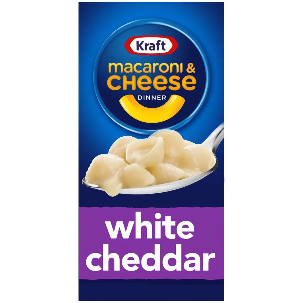Kraft Macaroni & Cheese White Cheddar (DDM 02/2023) - My American Shop France