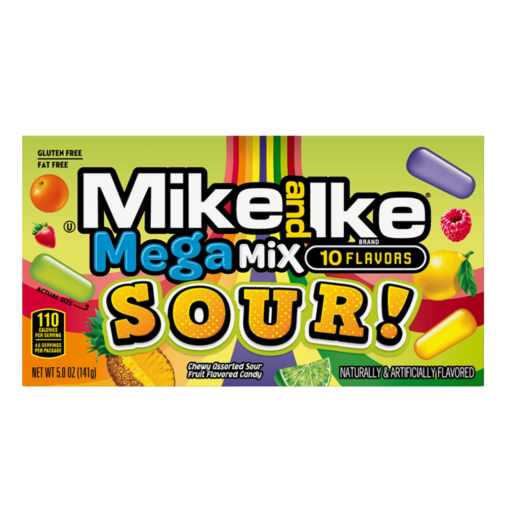 Mike & Ike Mega Mix Sour Big - My American Shop France