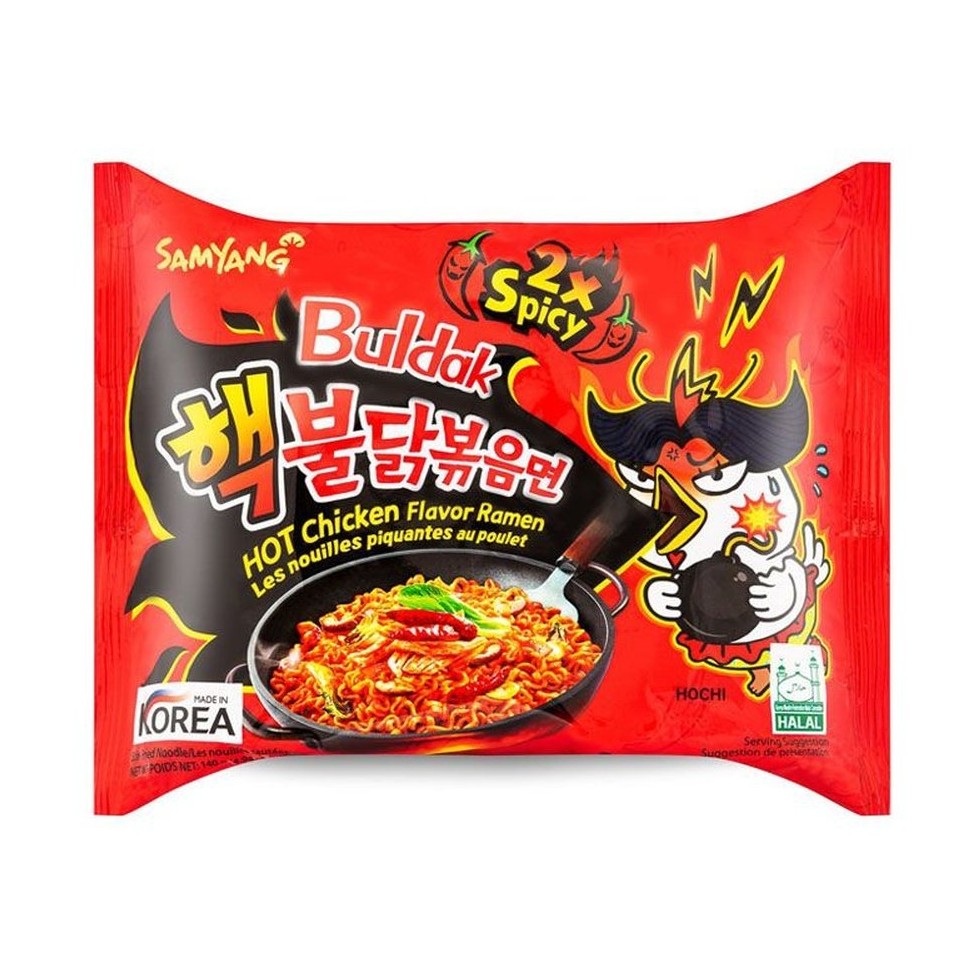 Samyang Ramen Hot Chicken 2x Spicy : ramen coréen ultra épicé challenge TikTok YouTube