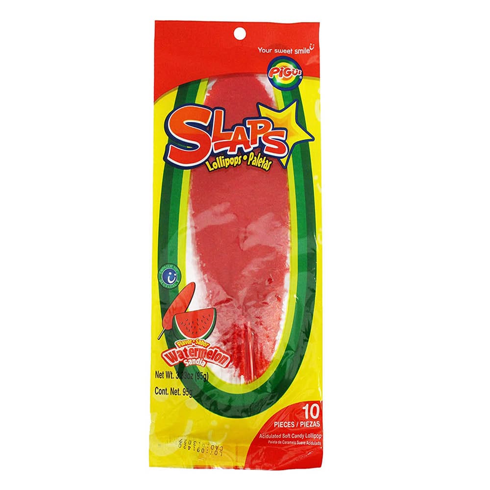 Slaps Lollipops Watermelon - My American Shop
