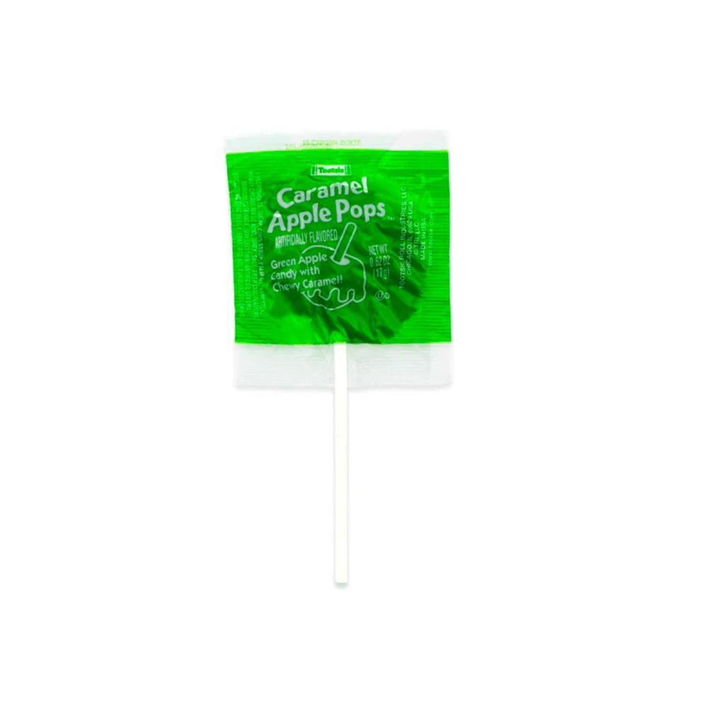 Tootsie Pop Green Apple And Chewy Caramel - My American Shop France