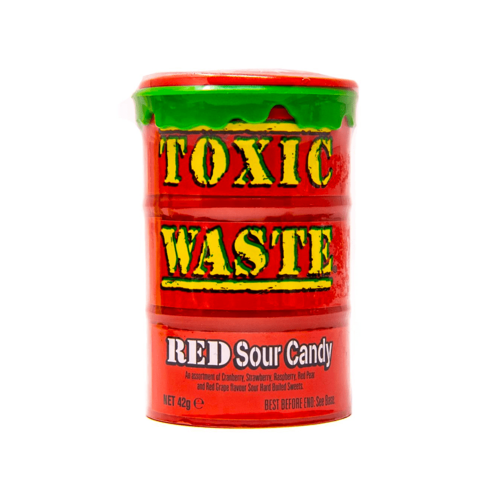 Toxic Waste Red Sour Candy - My American Shop France