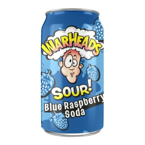 Warheads Sour Blue Raspberry Soda - My American Shop