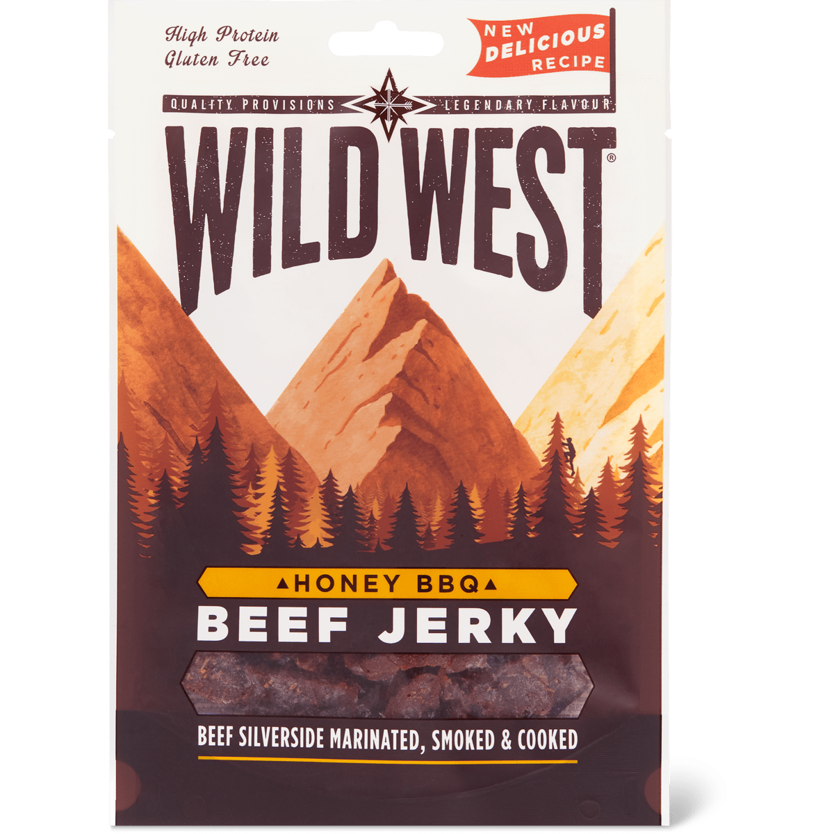 WILD WEST BEEF JERKY HONEY BBQ XL - My American Shop