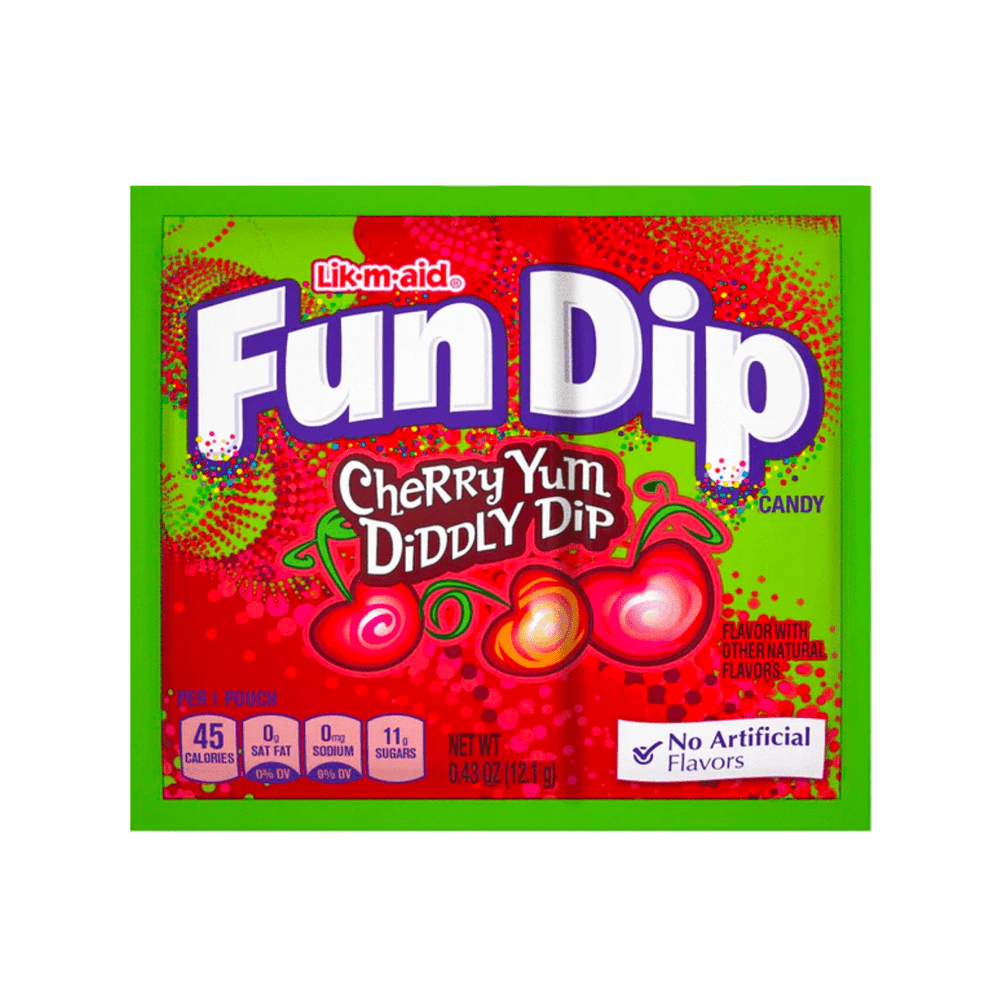 Wonka Fun Dip Cherry Yum Diddly Dip - My American Shop France