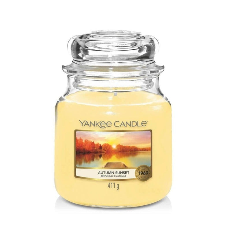 Yankee Candle Autumn Sunset Moyenne Jarre - My American Shop